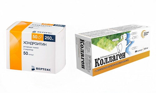 Хондроитин и Коллаген - препараты, используемые в лечении заболеваний опорно-двигательного аппарата, в частности дегенеративных процессов в суставной ткани